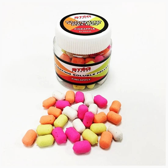 Pelete Steg Flotant Solubile  5x10 Mm Ananas 20 Gr