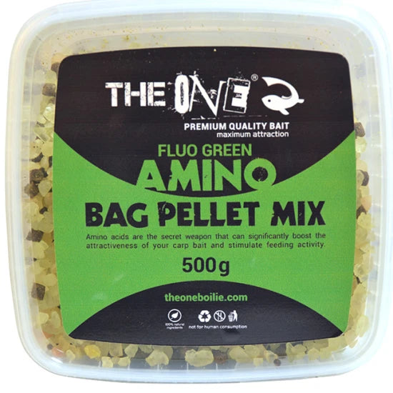 Pelete The One Bag Pellet Mix Amino, Fluo Green, 500g