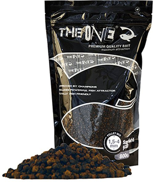 Pelete The One Pellet Mix, 1.5-4mm, Smoked Fish 800g
