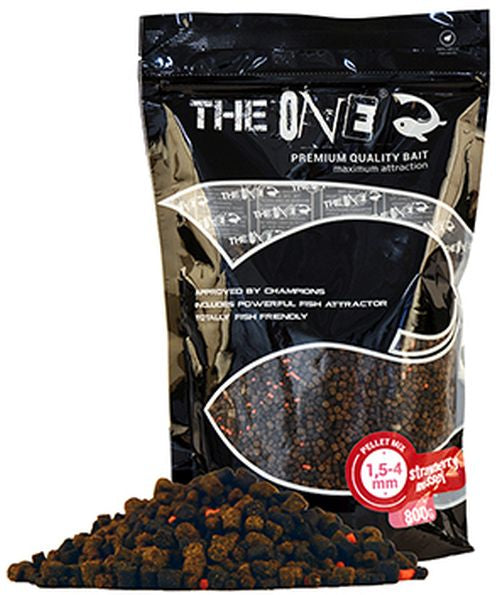 Pelete The One Pellet Mix , 1.5-4mm, Strawberry &amp; Mussel, 800g