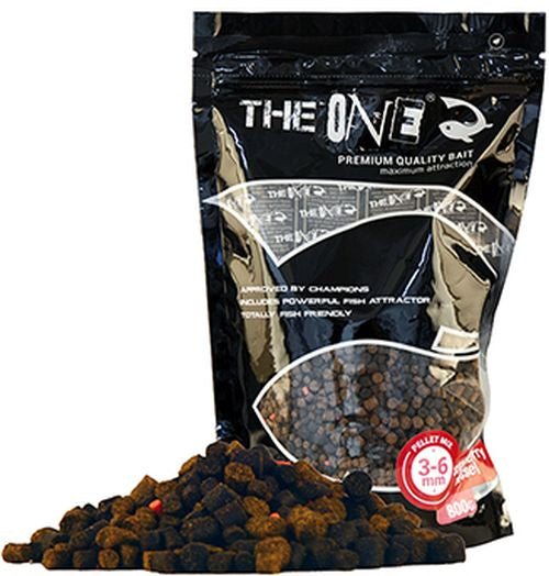 Pelete The One Pellet Mix , 3-6mm, Strawberry &amp; Mussel, 800g