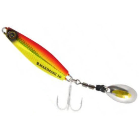 Pilker Hayabusa Jack Eye Maki Maki Fs-434 Jigs, Red Gold Zebra, 30g, 6.2cm