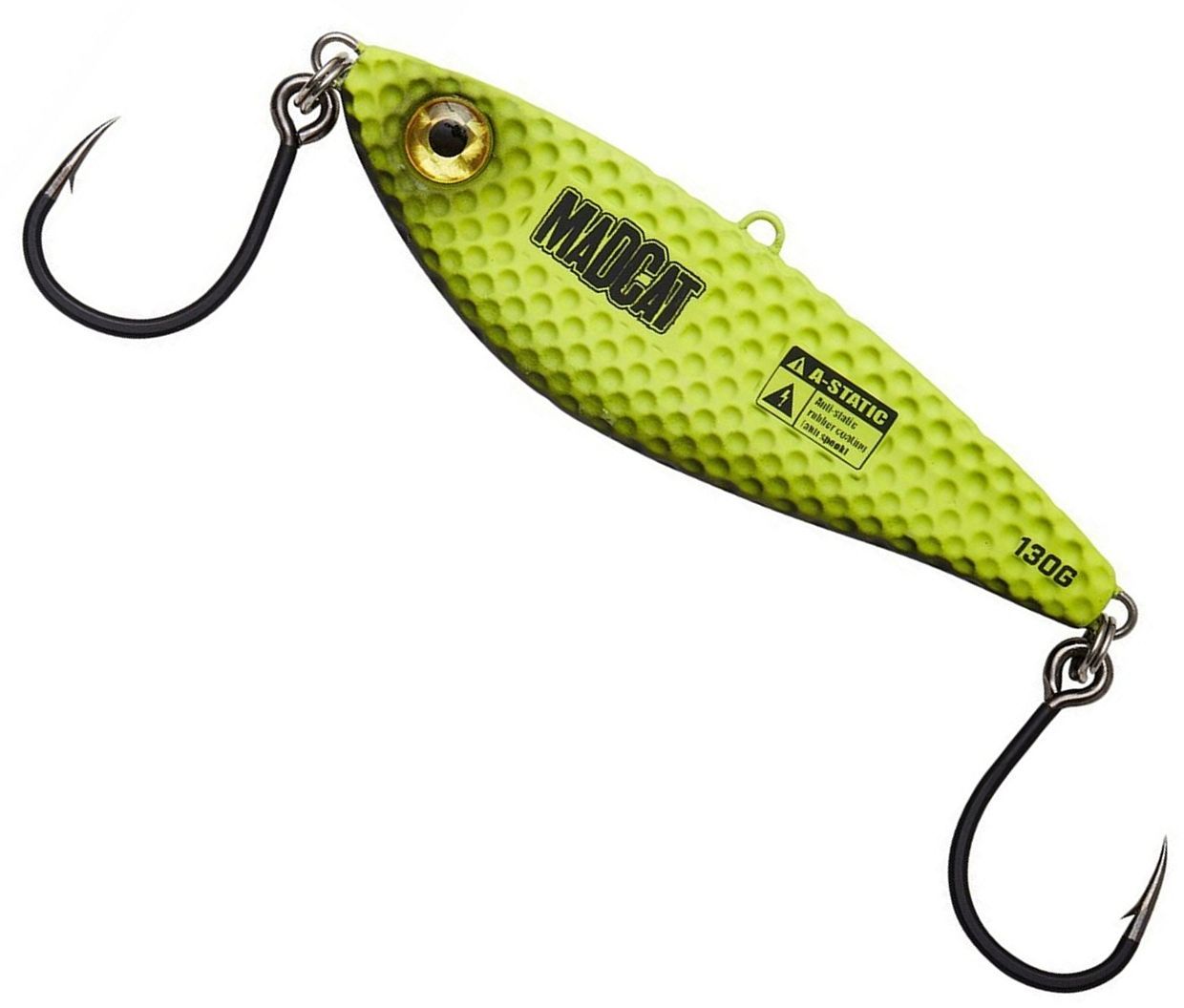 Pilker MADCAT Vertical Jig Vibratix, Fluo Yellow Uv, 90g, 10cm, 1buc/pac