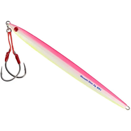 Pilker Mustad Mezashi Jig Slim, Pink Glow, 40g, 12.80cm