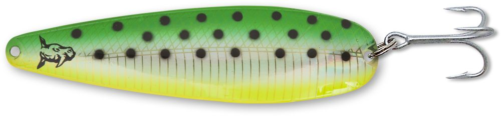 Pilker Rhino 27g 150mm Trolling Spoons Xtra MAG gold green dolphin