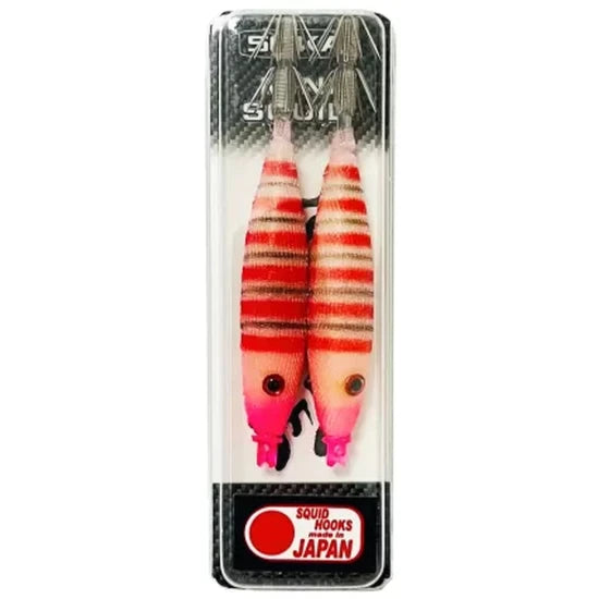 Pilker Tubertini Jig Seika Predator Fishing Mini Squid Soft Silk, Culoare 204, 9cm, 2buc/pac
