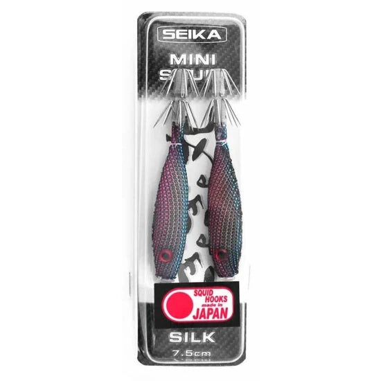 Pilker Tubertini Jig Seika Predator Fishing Mini Squid Soft Silk, Culoare 205, 9cm, 2buc/pac