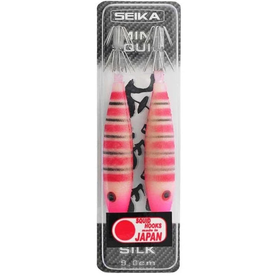 Pilker Tubertini Jig Seika Predator Fishing Mini Squid Soft Silk, Culoare 38, 9cm, 2buc/pac