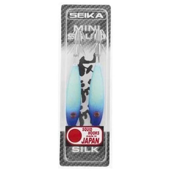 Pilker Tubertini Jig Seika Predator Fishing Mini Squid Soft Silk, Culoare 48, 9cm, 2buc/pac