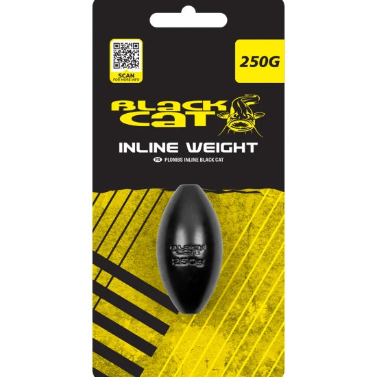 Plumb Somn Black Cat Inline Weights, 250g, 1buc/pac