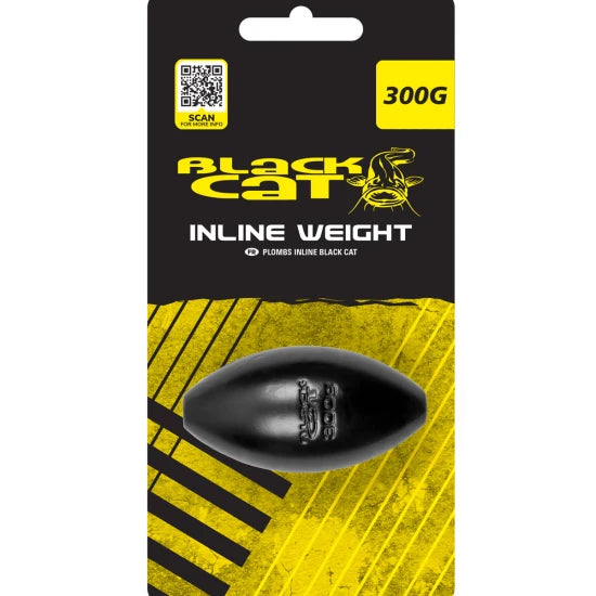 Plumb Somn Black Cat Inline Weights, 300g, 1buc/pac