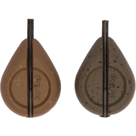 Plumb Trakker Flat Pear Qc Inline Lead, 56.70g / 2.0oz
