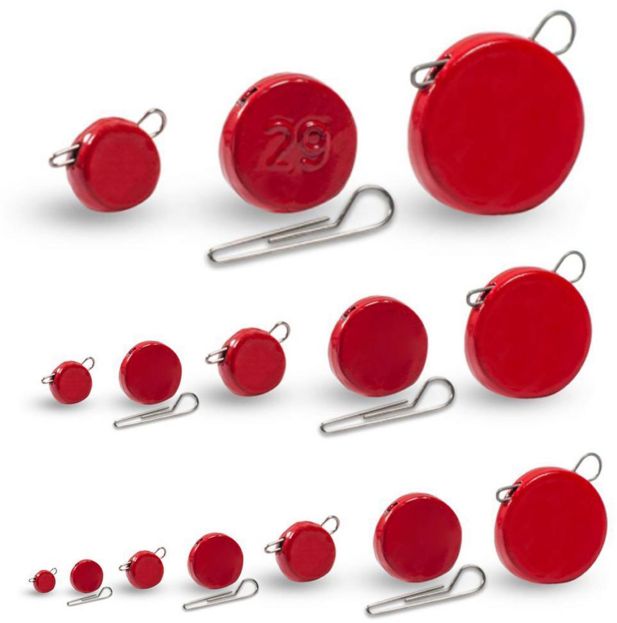 Plumbi Cheburashka Plat Orange Cu Agrafa Detasabila, Rosu, 5g, 7buc/plic