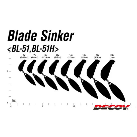 Plumbi Cu Paleta Decoy Bl-51 Blade Sinker 7.0g