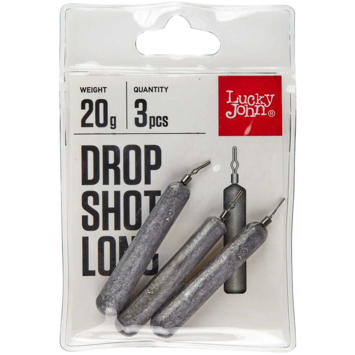 Plumbi Drop Shot Long Lucky John 10g, 4buc/pac