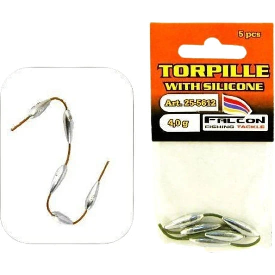 Plumbi Falcon Torpile Culisanti Cu Silicon, 2g, 5buc/pac
