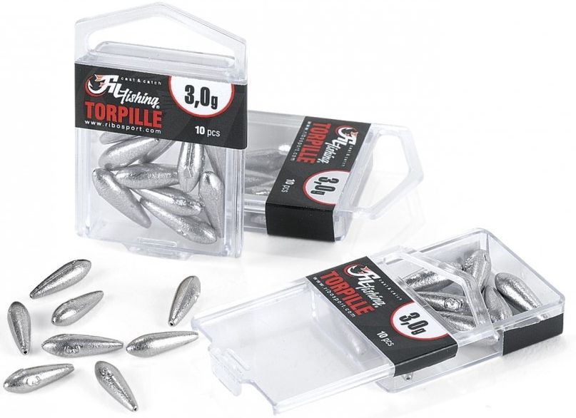 Plumbi Filfishing Torpile Culisanti Cu Silicon, 9g, 10buc/pac