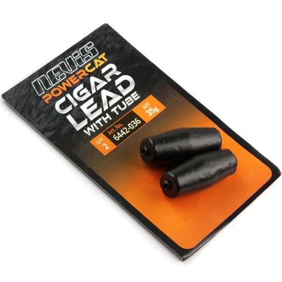 Plumbi Inline Nevis Powercat Cigar Lead With Tube For Catfish Rigs 35g, 2buc/pac