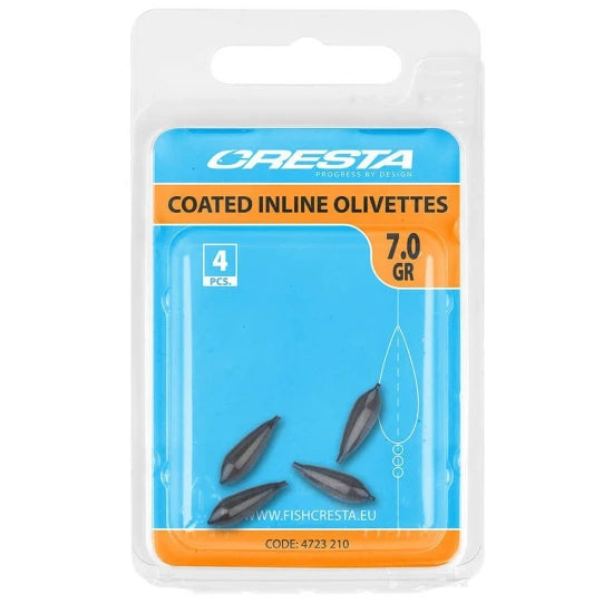 Plumbi Spro Cresta Coated Inline Olivettes, 4.0g, 5buc/plic