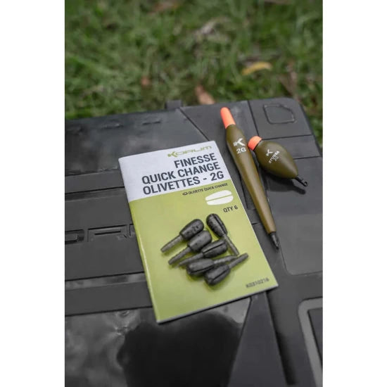 Plumbi Cu Schimbare Rapida Korum Finesse Quick Change Olivettes, 1.6g, 6buc/pac