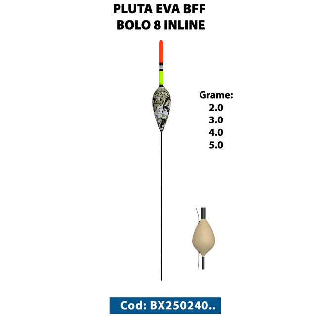 Pluta Jaxon Eva BFF Bolo 8 Inline 6g Antena Multicolor