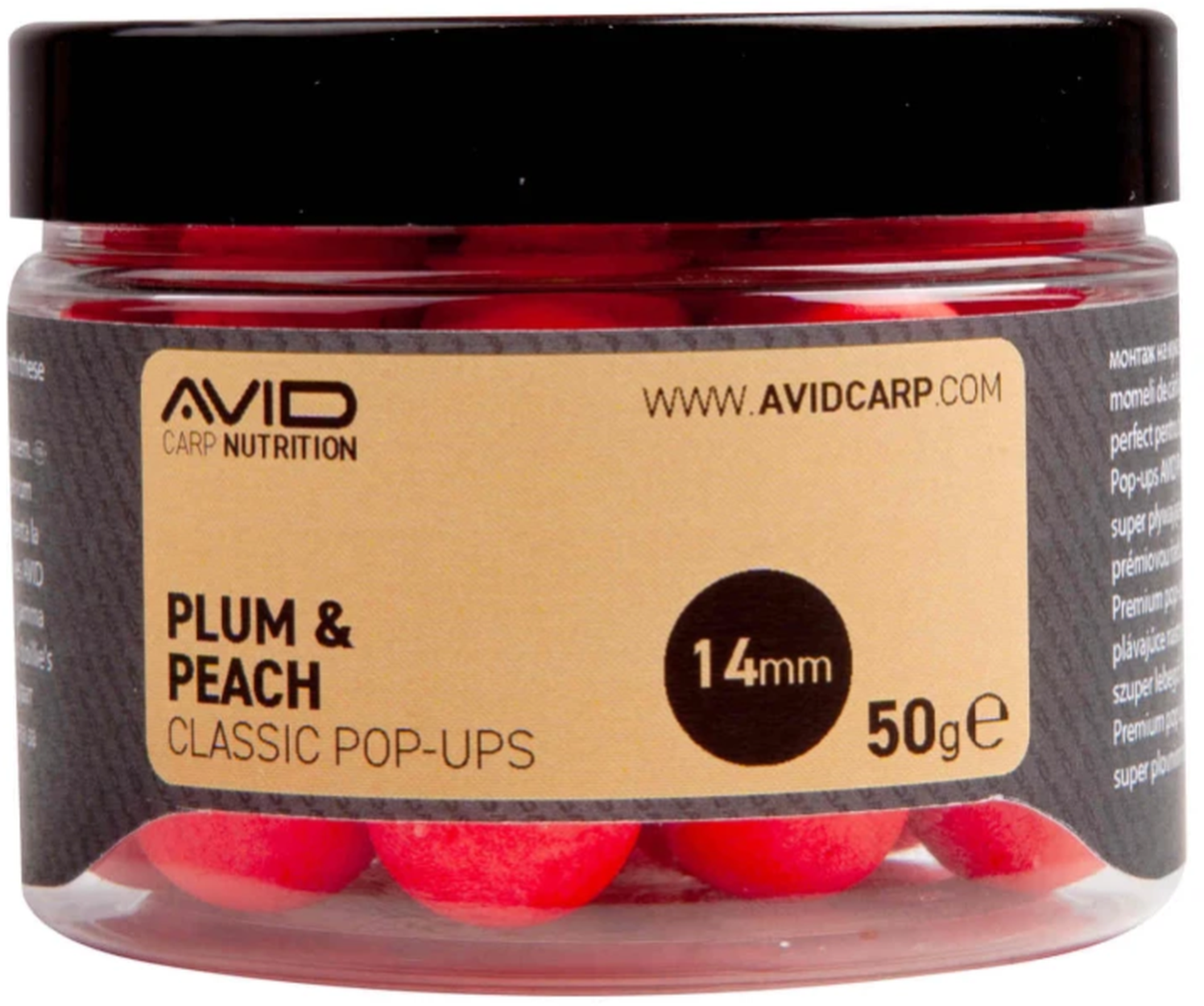 Pop Up Avid Classic, Plum &amp; Peach, 14mm, 50g