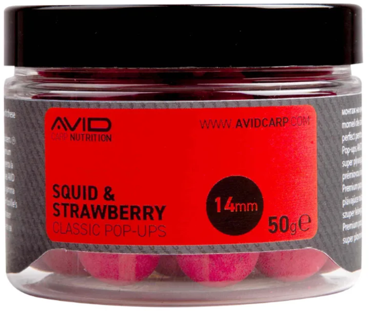 Pop Up Avid Classic, Squid &amp; Strawberry, 14mm, 50g