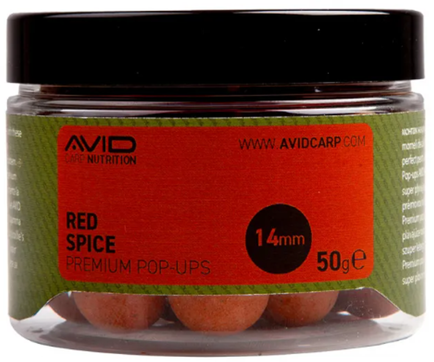 Pop Up Avid Premium, Red Spice, 14mm, 50g