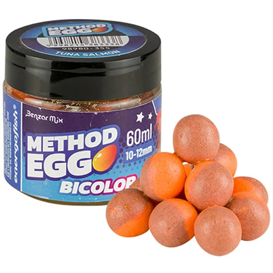 Pop Up Benzar Mix Method Egg Bicolor, Ton Somon, 6-8mm, 30ml