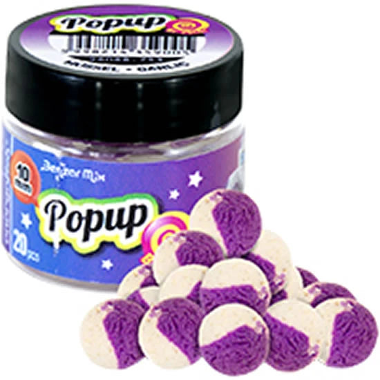 Pop-up Benzar Mix Method Mix Bicolor, Scoica Usturoi, 10mm, 20buc/borcan