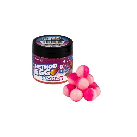 Pop Up Benzar Method Egg Bicolor Squid Usturoi 10-12mm 60ml