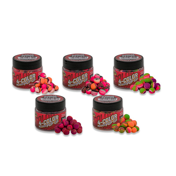 Pop Up Benzar Mix 4Color Method 7mm 30ml Capsuni Miere