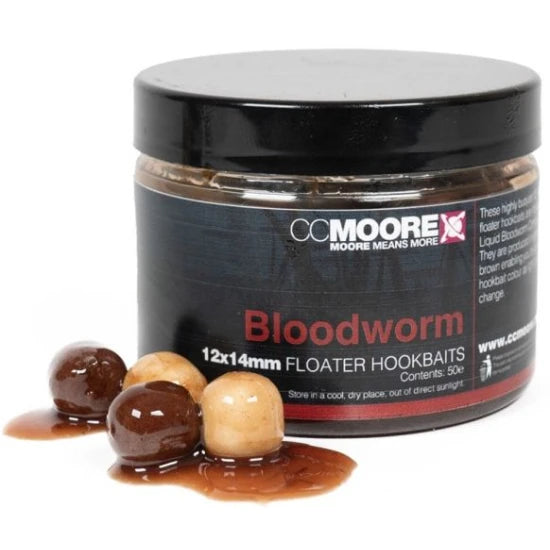 Pop Up Cc Moore Floater Hookbaits, Bloodworm , 12x14mm, 50buc/pac
