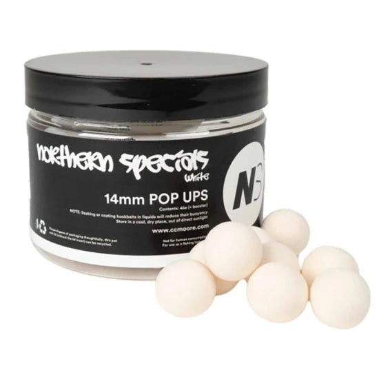 Pop Up Cc Moore Ns1, White, 18mm, 25buc/cutie
