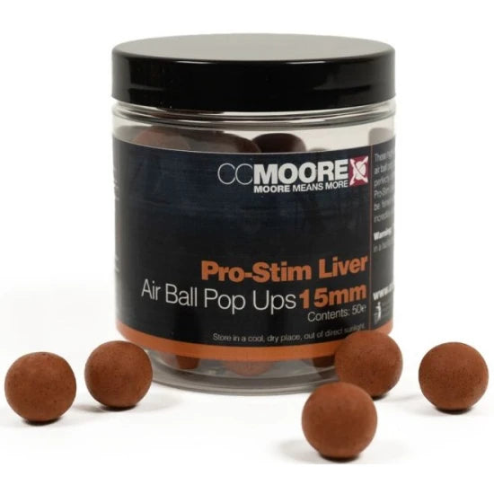 Pop Up Cc Moore Pro-stim Air Ball Pop Ups, Liver, 24mm, 15buc/cutie