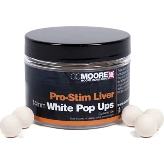 Pop Up Cc Moore Pro Stim, Liver White, 12mm, 55buc/cutie