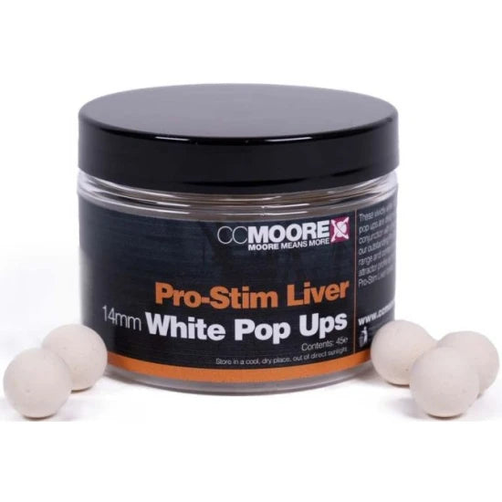 Pop Up Cc Moore Pro-stim, Liver, White, 14mm, 45buc/cutie