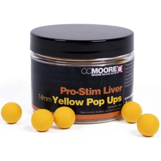 Pop Up Cc Moore Pro-stim, Liver, Yellow, 14mm, 45buc/cutie