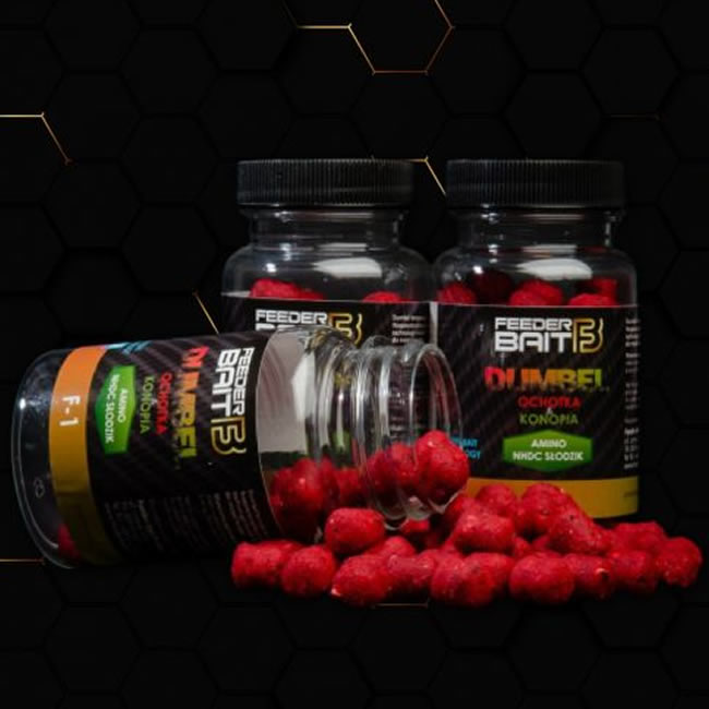 Pop Up Feeder Bait Dumbell Fluo, Canepa &amp; Larve de Libelula, 10/8mm, 100ml