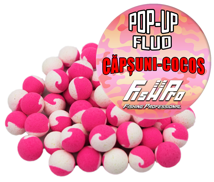 Pop-Up Fhp 12Mm Pink/ White Capsuni-Cocos 40G