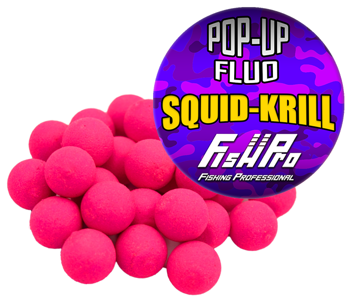 Pop-Up Fhp 15Mm Pink Squid-Krill 40G