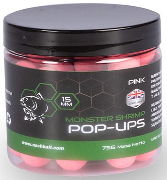 Pop Up Nash Monster Shrimp New, Pink, 20mm, 75g