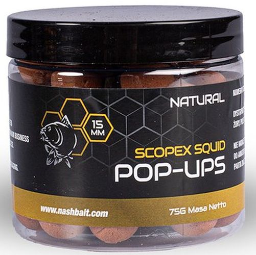 Pop Up Nash Scopex Squid 2024, Natural, 15mm, 75g