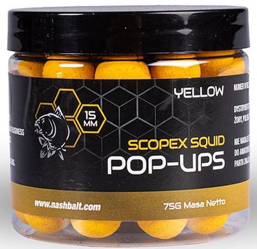 Pop Up Nash Scopex Squid 2024, Yellow, 12mm, 75g