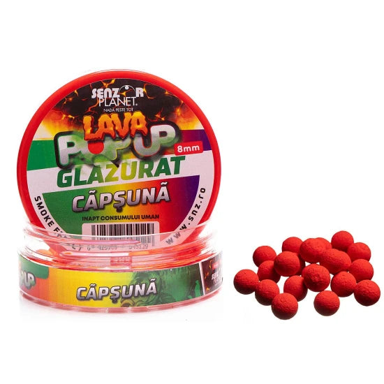 Pop Up Senzor Lava Glazurat, Capsuna, 8mm, 30g