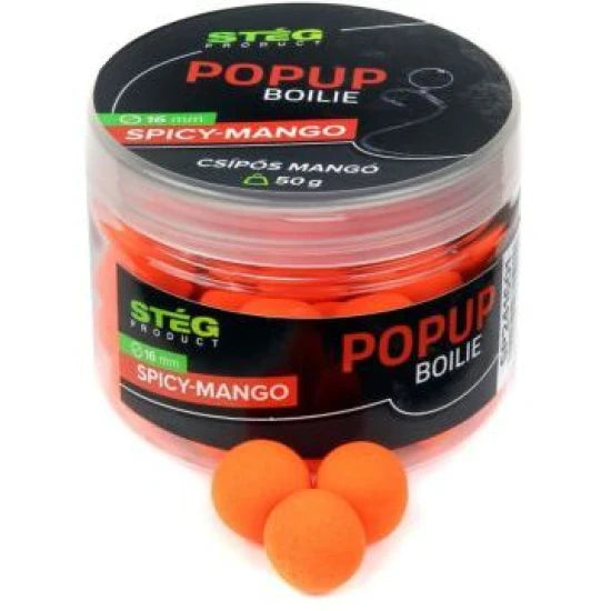 Pop Up Steg Boilie, Spicy Mango, 16mm, 50g