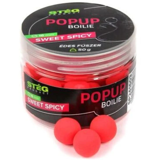Pop Up Steg Boilie, Sweet Spicy, 16mm, 50g