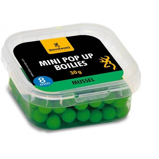 Pop-up Browning Mini Pop-up Boilie pre-drilled green Mussel 8mm