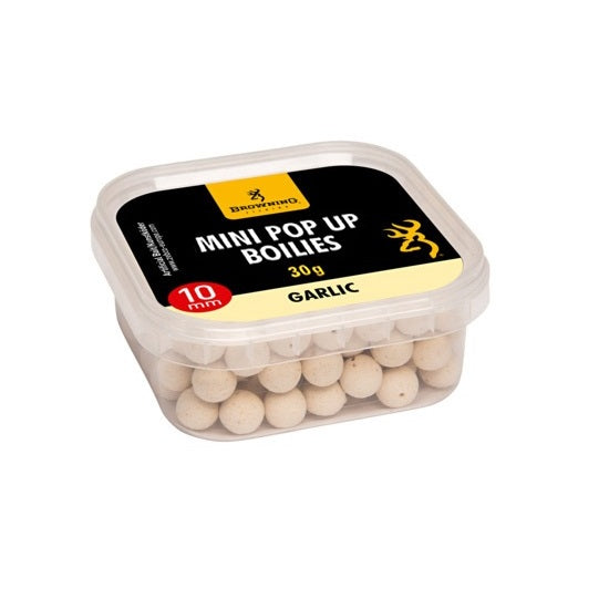 Pop-up Browning Mini Pop-up Boilie pre-drilled white nature Garlic 10mm