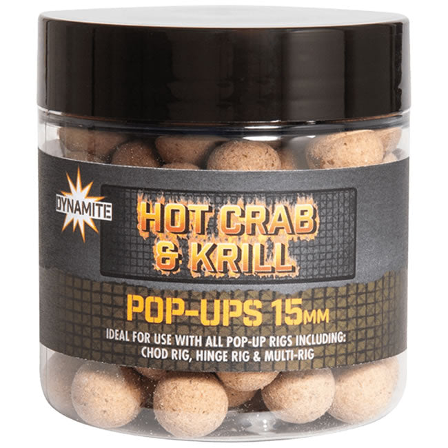 Pop-up Dynamite Baits Hot Crab &amp; Krill 15mm